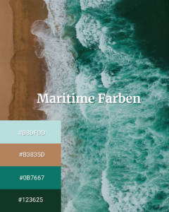 Maritime Farben Webdesign