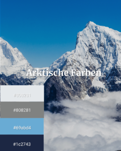 Farbpalette Eis