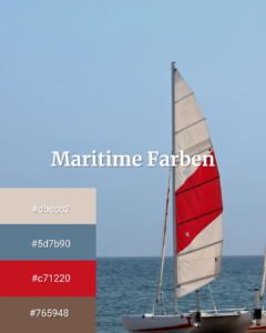 Maritime Farben Webdesign