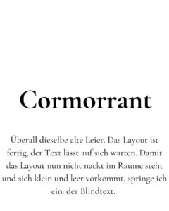 Cormorrant Schriftart